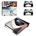Produktbild Playstation 4 Slim + 2 Controller Aufkleber Schutzfolien Set - Star Wars Battlefront /PS4 S