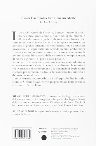 Book's Cover of Architettura (dai libri I-VII). Testo latino a fronte