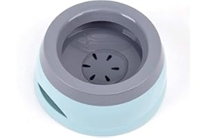 LATRAT Szczelna miska do picia dla psów, zwierząt domowych, antypoślizgowa, do samochodu, zabezpieczona przed pryskaniem, przenośna miska podróżna, niebieska