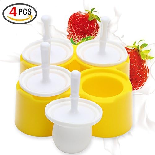 Mini Silicone Ice Cream Moulds Popsicle Molds - BPA-Free Ice Pop/Stick Ice Cream/Lolly Maker Tool Set, Wonderful Tools for Party DIY Food Grade Perfect for Making Cream at Home Or Shop (6PCS（Blue）)