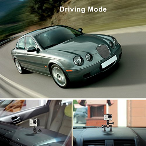 Y8-P Action Kamera sport Kamera 2.0 Zoll Helmkamera WiFi 1080P Action Camera Full HD 30M Wasserdicht Actioncam Kamera H264 12Mp Video Action DV Camcorder sport Camera schwarz - 6