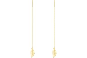 SLUYNZ 925 Cadena de Pendientes Enhebrados de Plata Esterlina para Mujeres Cadena de Pendientes Colgantes de la Línea de la Oreja de las Niñas Adolescentes