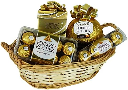 Christmas Hamper Golden Selection with Ferrero Rocher Gifts (4 parts)