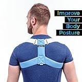 Goodlex | Corrector de Postura de Espalda y Hombro Ajustable y Acolchonado Para Hombres y Mujeres | Alinee su Espalda, Elimine los Hombros Caídos y el Encorve, Alivie su Molestia y Prevenga una Lesión