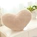 Produktbild a-goo niedlichen Plüsch Kissen, weiche Sweet Love Herz Form flauschig Überwurf Kissen Cream-colored