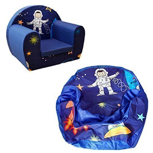 Ready Steady Bed Space Boy Cover for Children's Foam Armchair