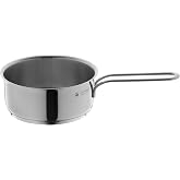 WMF Mini Sos Tenceresi, 14 cm, 0,9 L, Kapaksız, İnd&uuml;ksiyon Uyumlu, Cromargan&reg; Y&uuml;ksek Kaliteli Paslanmaz &Ccedil;elik, &Uuml;st &Uuml;ste Sakla