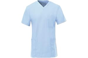 Workwear World Unisex Medical Hospital Doctors Scrub Tunic Top