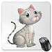 Produktbild HYYCLS Hundematte, Motiv Niedlicher Little Baby Cat on a White Background Haustiere, Standardgröße, rechteckig, ohne Gummi, Mousepad, Mehrfarbig