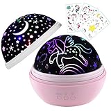 lamparas niña baratas Esta luz de noche de unicornio y estrellas es ideal para niños que miden la oscuridad al acostarse. Cuanto mayor sea la distancia, mayor será el unicornio. El patrón será lo suficientemente grande para sorprender a los niños y protegerlos de la oscuridad. El mejor regalo para los amantes del unicornio. Gran decoración para bodas, cumpleaños, fiestas, dormitorios, salas de lactancia.