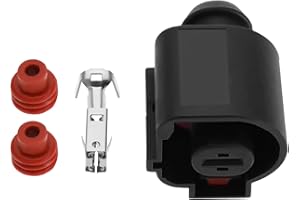 VGOL Connettore Motorino Avviamento Auto 1 Pin 1K0973751 Spina Cablaggio Connettore Motorino Avviamento Auto Compatibile Con VW Compatibile Con Audi Compatibile Con Skoda