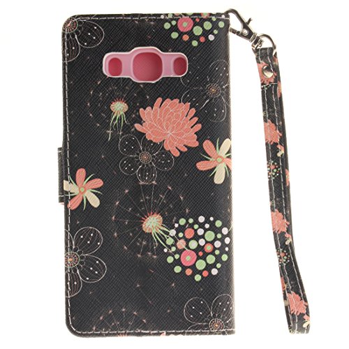 Nancen Samsung Galaxy J5 2016 / SM-J510X (5,2 Zoll) Handytasche / Handyhülle. Flip Etui Wallet Case in Bookstyle – Premium PU Lederhülle Hülle Cover Mit Lanyard / Strap, Standfunktion, Kreditkarte und Brieftasche - 3