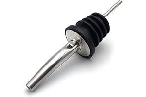 LEDDY LIVING Korek Wylewka Metal Pour Ze Stali Nierdzewnej Profesjonalna Bubble Count Once dla Barman Stożkowy Wylewka do Likieru, Wina, Olej, Koktajl, Sok, Ocet