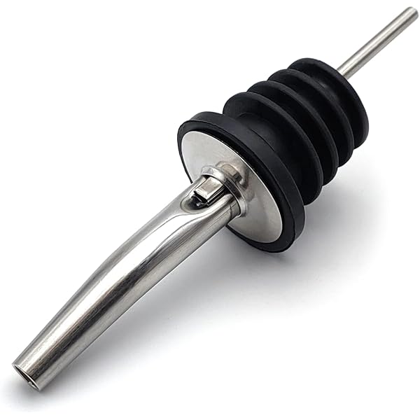 10 Versatori Acciaio Inox Per Bottiglie - Beccucci Dosatori Per Liquori, Vino, Olio