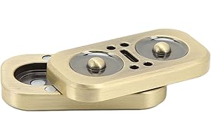 Cuque Fidget Slider Spielzeug, Metal Poke Fidget Slider - Owl Fidget Slider zur Linderung von ADHS-Angstzuständen | Kompakt, Metallmaterial, Stressabbau (Gold)