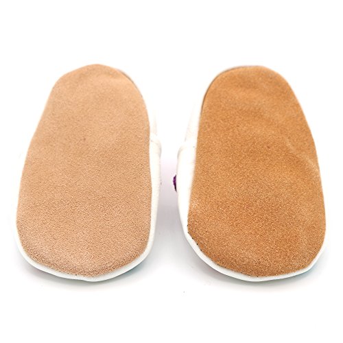 Weiche Baby und Kleinkind Lederschuhe – Dotty Fish – Mädchen – Punkte-Design - 5