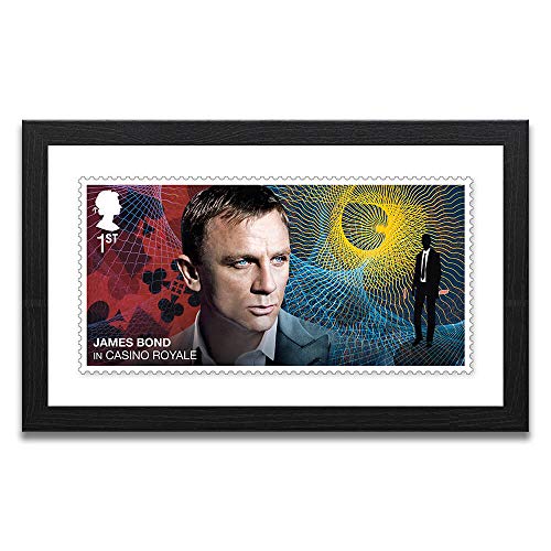 James Bond: Encadré Casino Royale Stamp Print