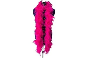 TOMASELLI MERCERIA Passamaneria Sciarpa Boa Piuma Naturale Mt 2 Spettacoli Accessori Carnevale - Fuxia