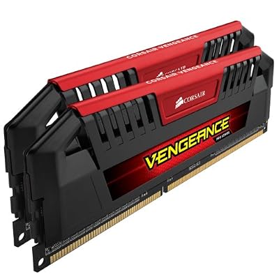 Corsair CMY16GX3M2A1600C9R Vengeance Pro Series 16GB (2x8GB) DDR3 1600Mhz CL9 Mémoire pour ordinateur de bureau performante avec profil XMP. Rouge
