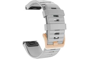 CZKE Dla Garmin Fenix. 6s 5s. Watchband 20mm Bransoletka dla Fenix 6S Pro 5s Plus Róża Złota Klamra Silikonowe Szybkie Wymienne Pasy na nadgarstek (Color : E, Size : 20mm)