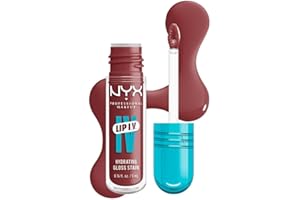 NYX Professional Makeup - Gloss Hydratant Effet Mouillé - Tenue Jusqu'à 12h - Hautement Pigmenté - Fini Brillant - Lip IV Gloss - Teinte : Hydra-Honey
