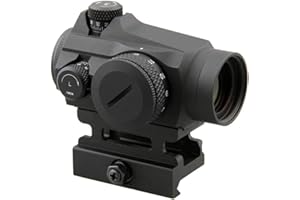 Vector Optics Maverick 1x22 Tactical Compact Micro Red Dot Sight Gen II with 1 MOA per Click, Red Illuminated Reticles, 11 Levels of Illumination, Picatinny QD Riser Mount Fits Onto Picatinny Rail