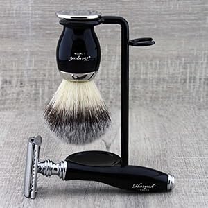 Synthetic Brush & DE Safety Razor Perfect as a Gift. - Image 2
