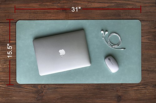 Alfombrilla extendida de cuero para rat  n Yikda  para videojuegos o escritorios grandes de oficina  impermeable  ultradelgada  1 2  mm  80 x 39 9  cm