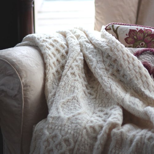 The Wool Company Chunky Aran Knit Throw