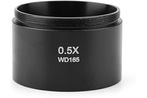 LAZMIN 48mm KP-0.5X Auxiliary Stereo Microscope Objective Lens, Comes With a 1-7/8" (48mm) Mounting Thread,For Industrial Video microscopes