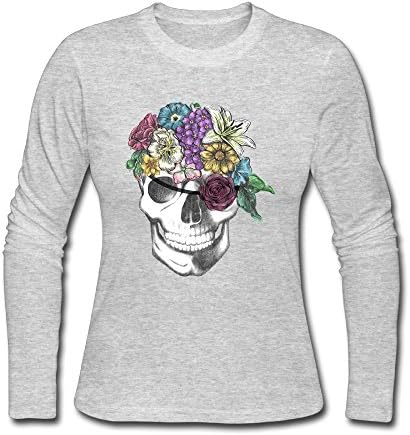 HappySL Floral-Pirate Women's Soft Long Sleeve Round Neck Pullover Sweatshirt Pullover Shirt Tops