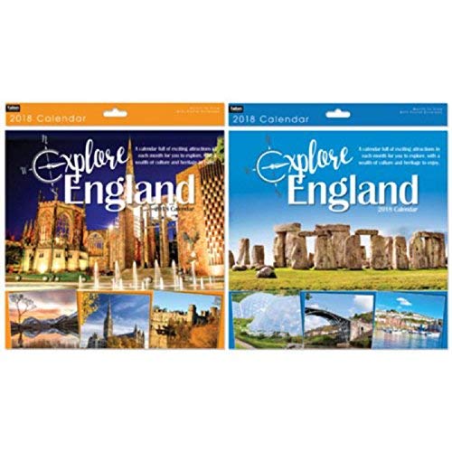 1x 2018 Quadrato Inghilterra Calendario - Foto Di Diverse Scene Intorno All'Inghilterra - Design a Caso 1x 2018 Quadrato Inghilterra Calendario - Foto Di Diverse Scene Intorno All'Inghilterra - Design a Caso