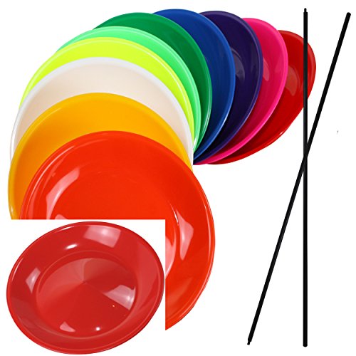 SchwabMarken Platos Chinos con Palo de Madera o con Palo de plástico, Diferentes cantidades, Vendido