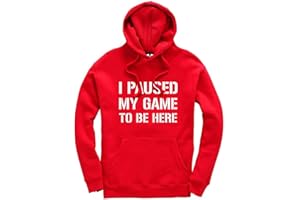 NEW SPIRIT ORIGINAL I Paused My Game to Be Here Gaming Gamer Unisex Kids Boys Girls Hoodie Gaming Jumper