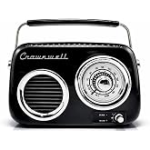 Retro Tasarımlı Bluetooth FM Radyo (Siyah)