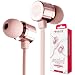 Produktbild Forever Universal Roségold/Rosa Metallisch-Look in-Ear-Ohrhörer/Kopfhörer mit Mikrofon Rufannahmetaste MSE-200