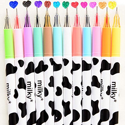 12x Bunte Farbe Gel Stifte Scrapbook Alben Fotoalbum Kartenherstellung DIY - 2