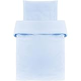 MAKIAN Baby Bettwäsche Set - 80x80 cm / 35x40 cm - 2-teilige Kinderbettwäsche (Deckenbezug, Kissenbezug) aus 100% Baumwolle -