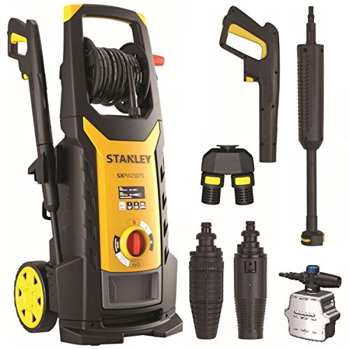 Nettoyeur haute pression STANLEY 2500W 150 bars SXPW25DTSE Double jet Motopompe DUALTECH Tuyau 8m accessoires