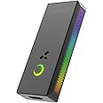 Hidizs S10 Single-ended & Balanced MQA Dongle, MQA 16X, PCM 32Bit/384kHz, DSD256, Portable Audio Decoding Amplifier with RGB LED Light for Android, Windows, Mac OS, iPad OS, iOS (Black)