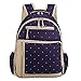 LCY Perfect Pockets Backpack Baby Changing Bag Dark Blue Dots