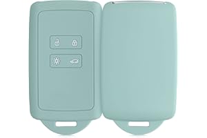 kwmobile Custodia Compatibile con Renault con 4 tasti Smart Key (solo Keyless Go) - Cover Chiavi Auto Protezione Copri Telecomando - Copri Chiave Copertura menta