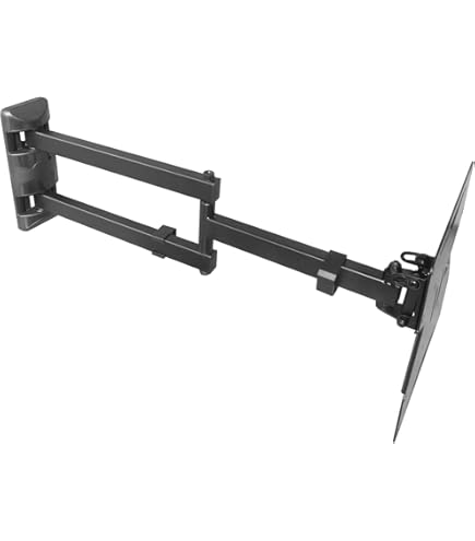 STAFFA PORTA TV MONITOR 26 28 32 40 42 48 50 55 63 Pollici Supporto Parete Fissa - Foto 5