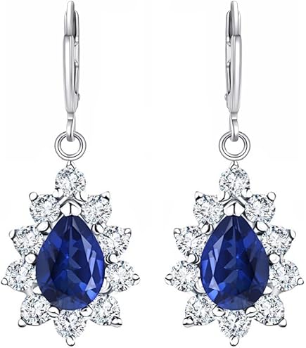 Un Paio Di Eleganti Orecchini A Clip In Argento Sterling S925 Con - Foto 11