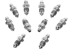 BIGG RED M10 X 1 29.9mm Stainless Steel Brake Bleed Screws Nipples (10)