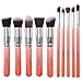 ACEVIVI Professional 10pcs Premium Synthetic Kabuki Makeup Brush Set Foundation Blending Cosmetic Brushes Essential Kit