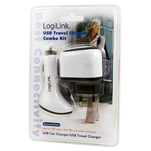 LogiLink PA0009A USB Charger Set, 220V + 12V, 1000mA - 2