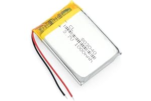YUNIQUE GREEN-CLEAN-POWER - Batteria Lipo Ricaricabile 803040 3.7V 1000mAh | Compatibile con Altoparlanti, Bluetooth, GPS, Drone Radiofly Space Kondor | Protezione PCM, Giallo