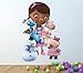 DOC MCSTUFFINS FULL COLOUR WALL STICKER - GIRLS BOYS DISNEY BEDROOM C281 Size: Large