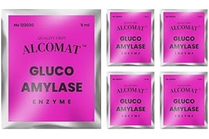 Alcomat GLUCOAMYLASE enzyme | zur Verzuckerung beim Maischevorgang | Alkohol Gärhefe, Hefe Brennhefe| 5ml| 5 Stück